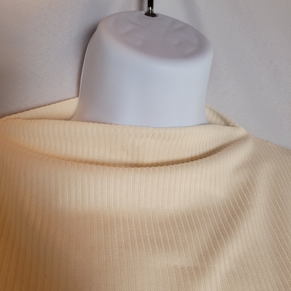 NWT Band Of The Free Cream Ribbed Long Sleeve Tie Back Blouse Women's Size M - Picture 4 of 12